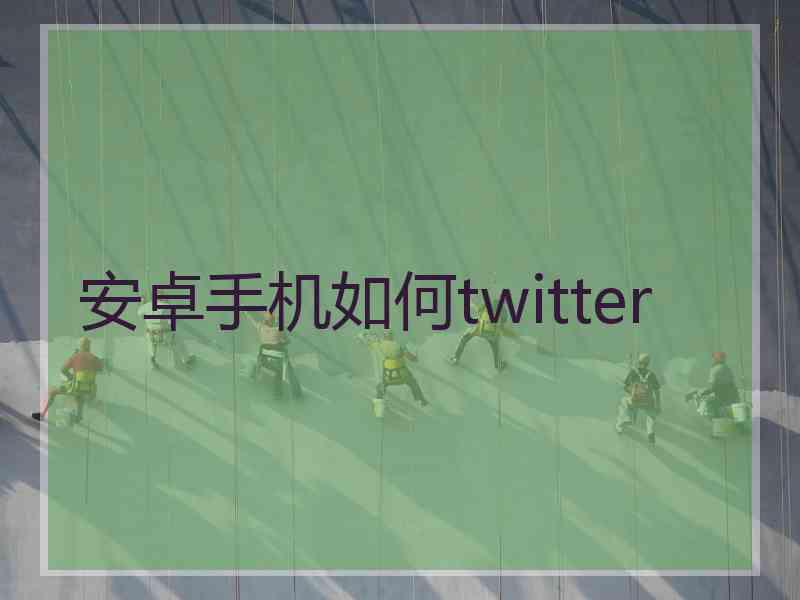 安卓手机如何twitter